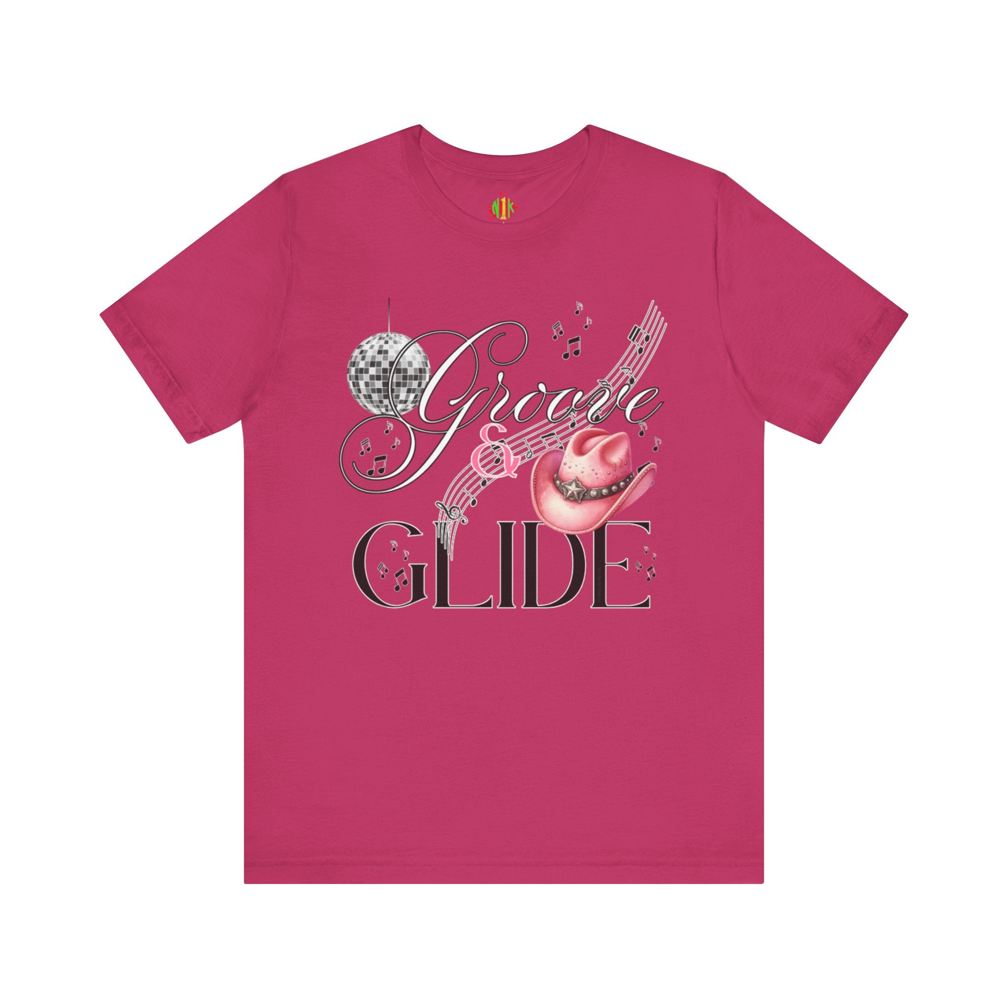 Groovy Glide Unisex Jersey Tee - Fun Retro Music Vibes